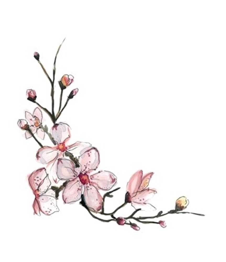 Cherry Blossom Ankle Tattoo Designs