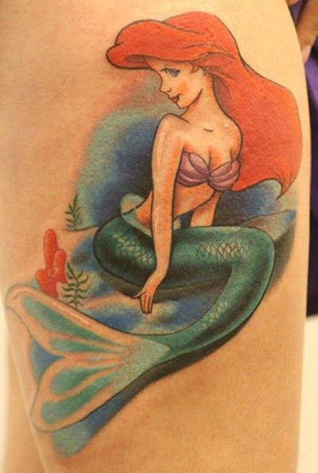 Amazing Little Mermaid Tattoo