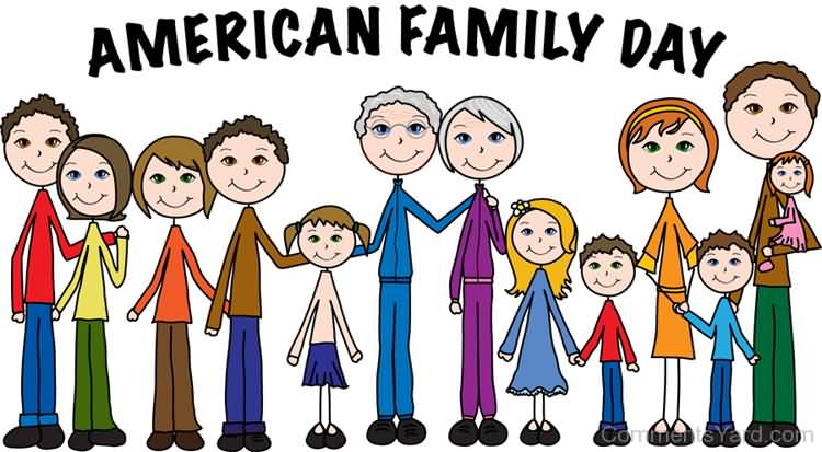 American Family Day Illustration
