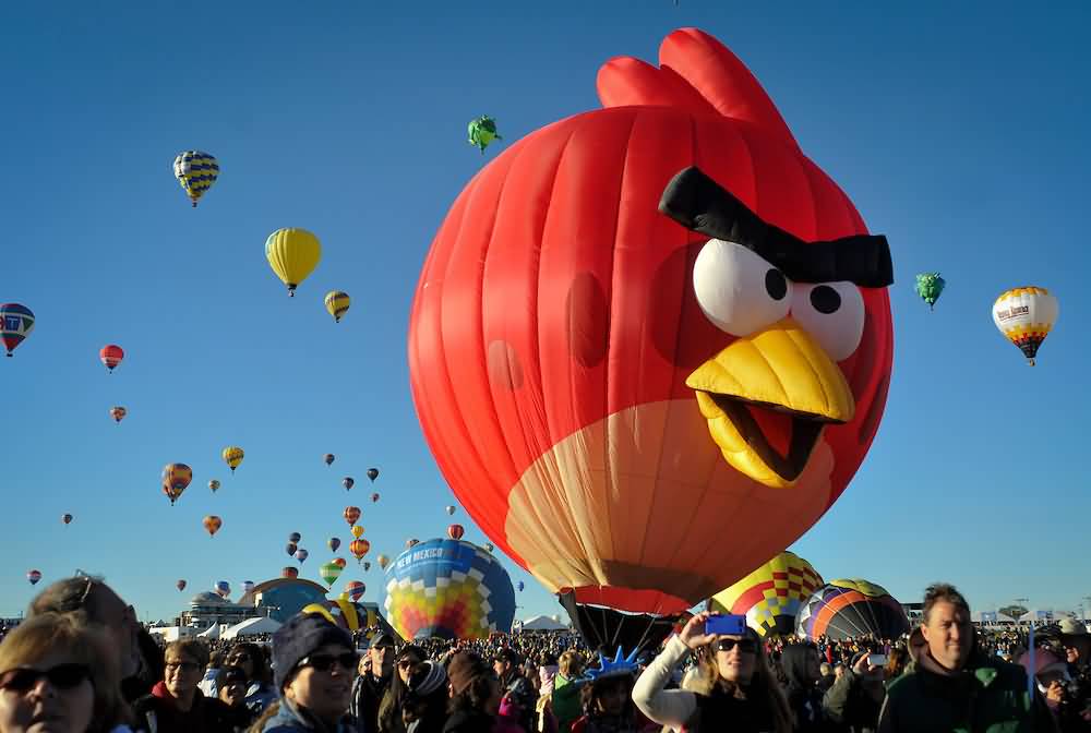 Angry Bird Air Balloon At Albuquerque Balloon Festival