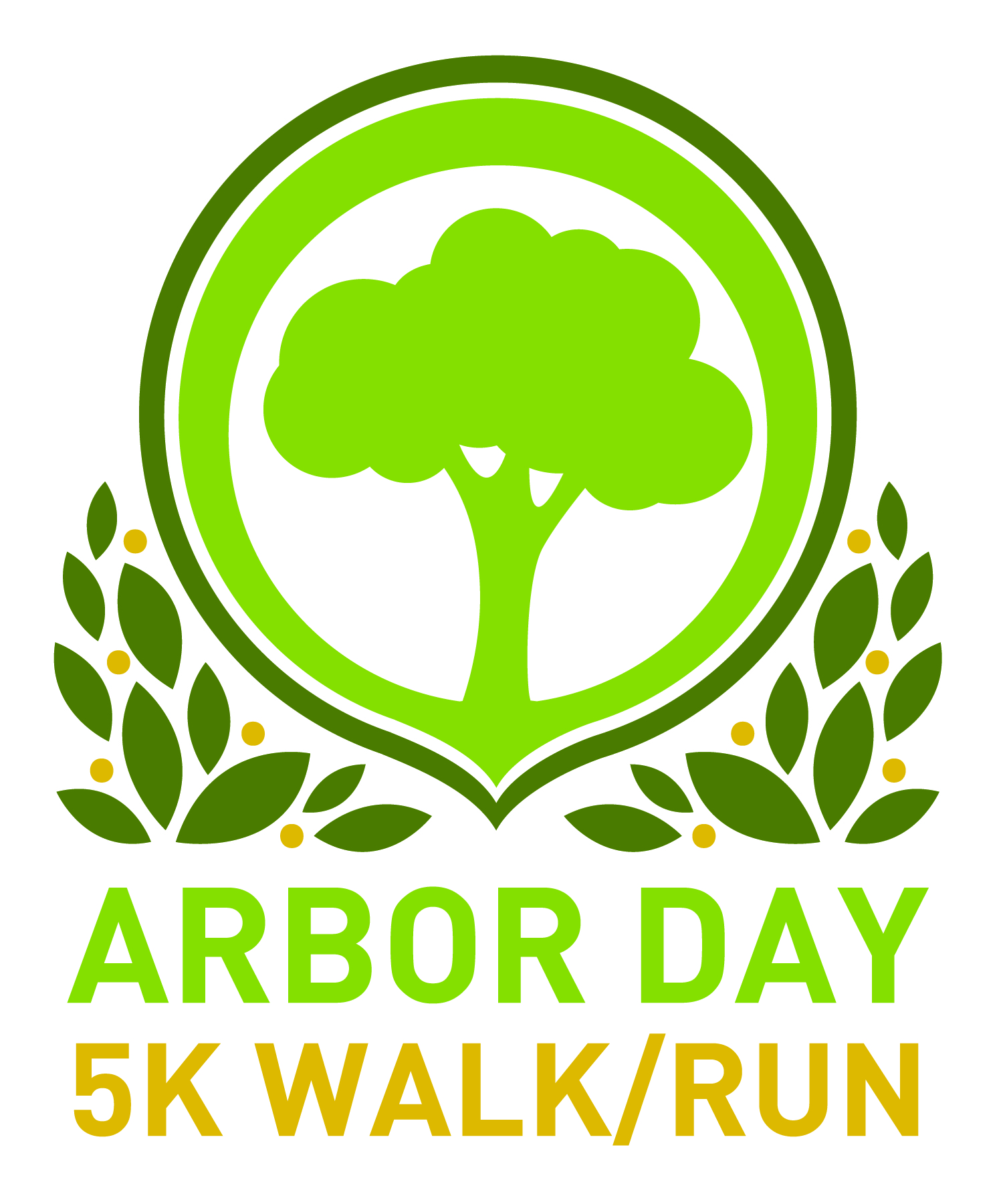 Arbor Day 5K Walk Run Logo