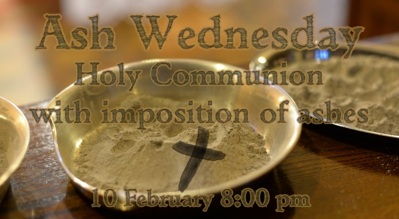 Ash Wednesday Holy Communion With Imposition Of Ashes