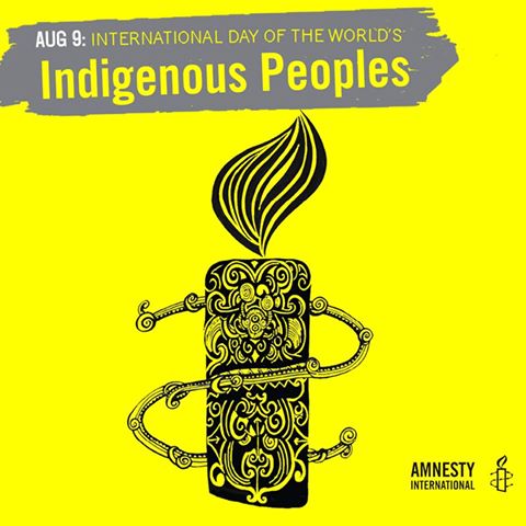 August 9 International Day Of The World's Indigenous Peoples Artistic Candle Design