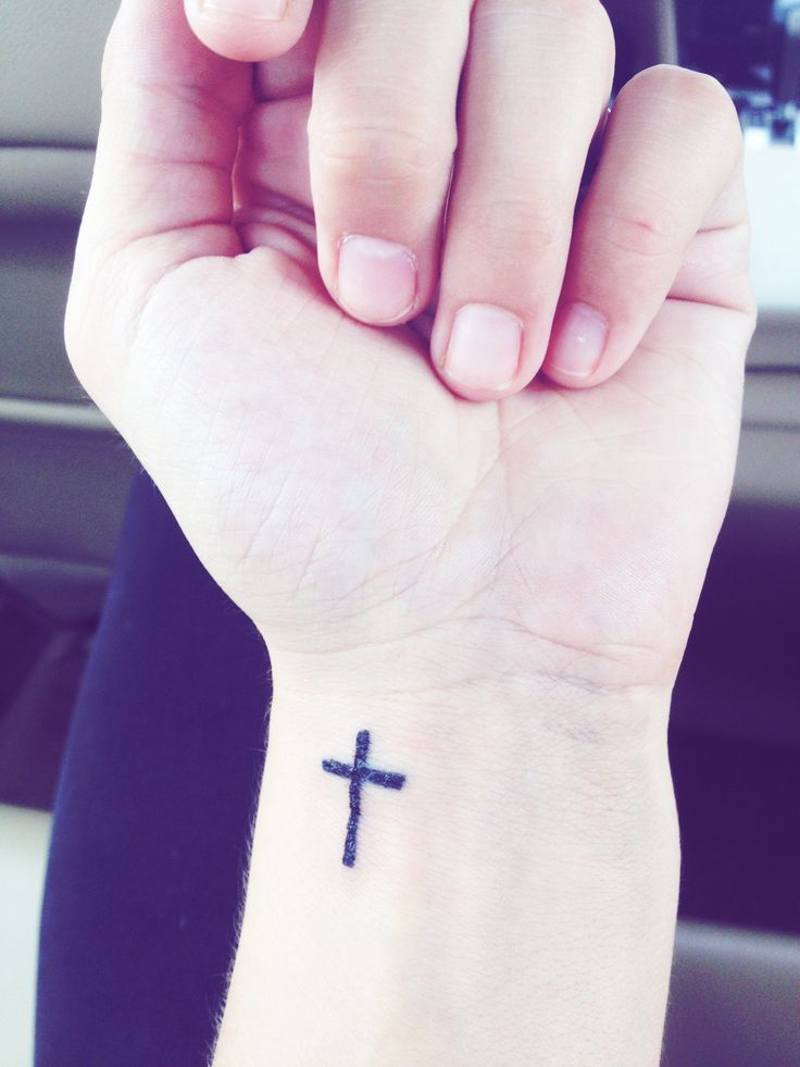 Cross Small Cross Finger Tattoos For Men