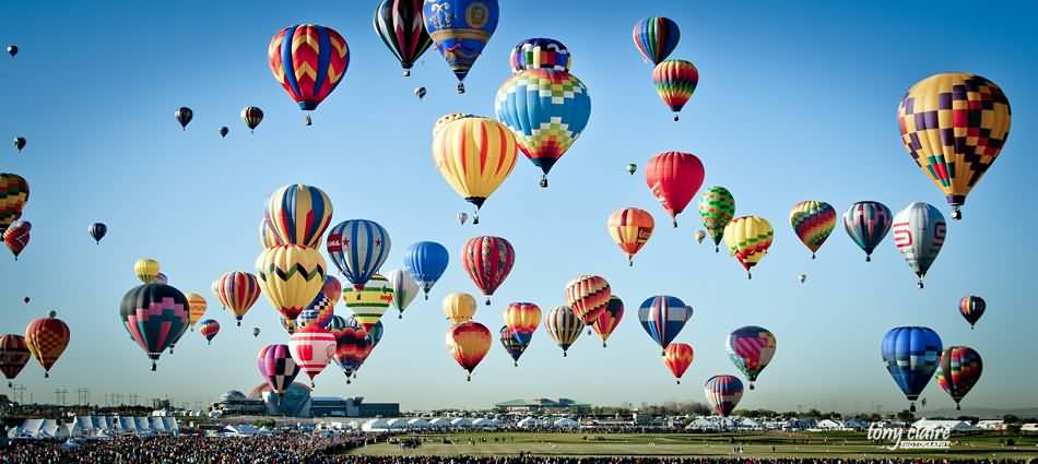 Beautiful Air Balloons During Albuquerque Balloon Festival