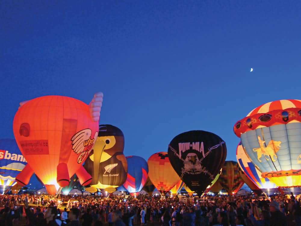 Beautiful Air Balloons During Albuquerque Balloon Fiesta