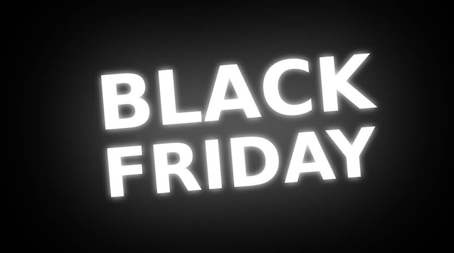 Black Friday Glowing Text Picture