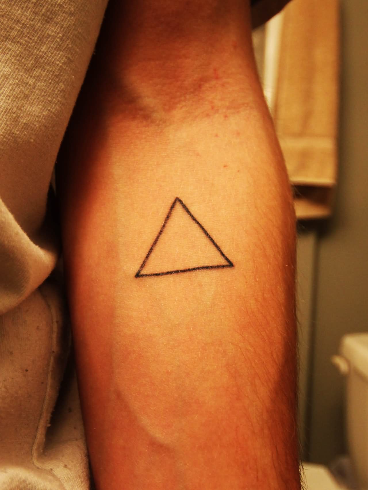 43+ Triangle Tattoos On Forearm