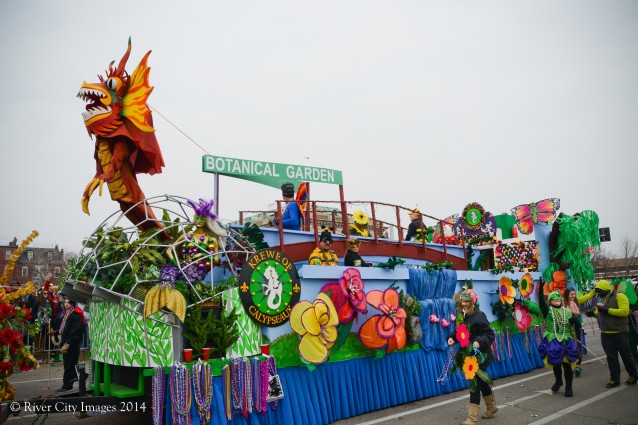 Botanical Garden Float In Mardi Gras Parade
