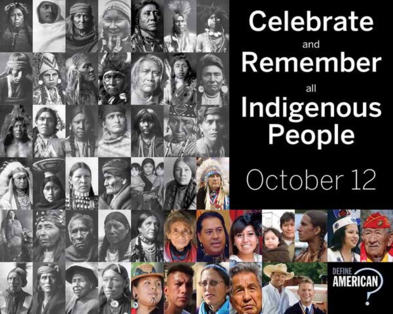 Celebrate And Remember All Indigenous Peoples October 12