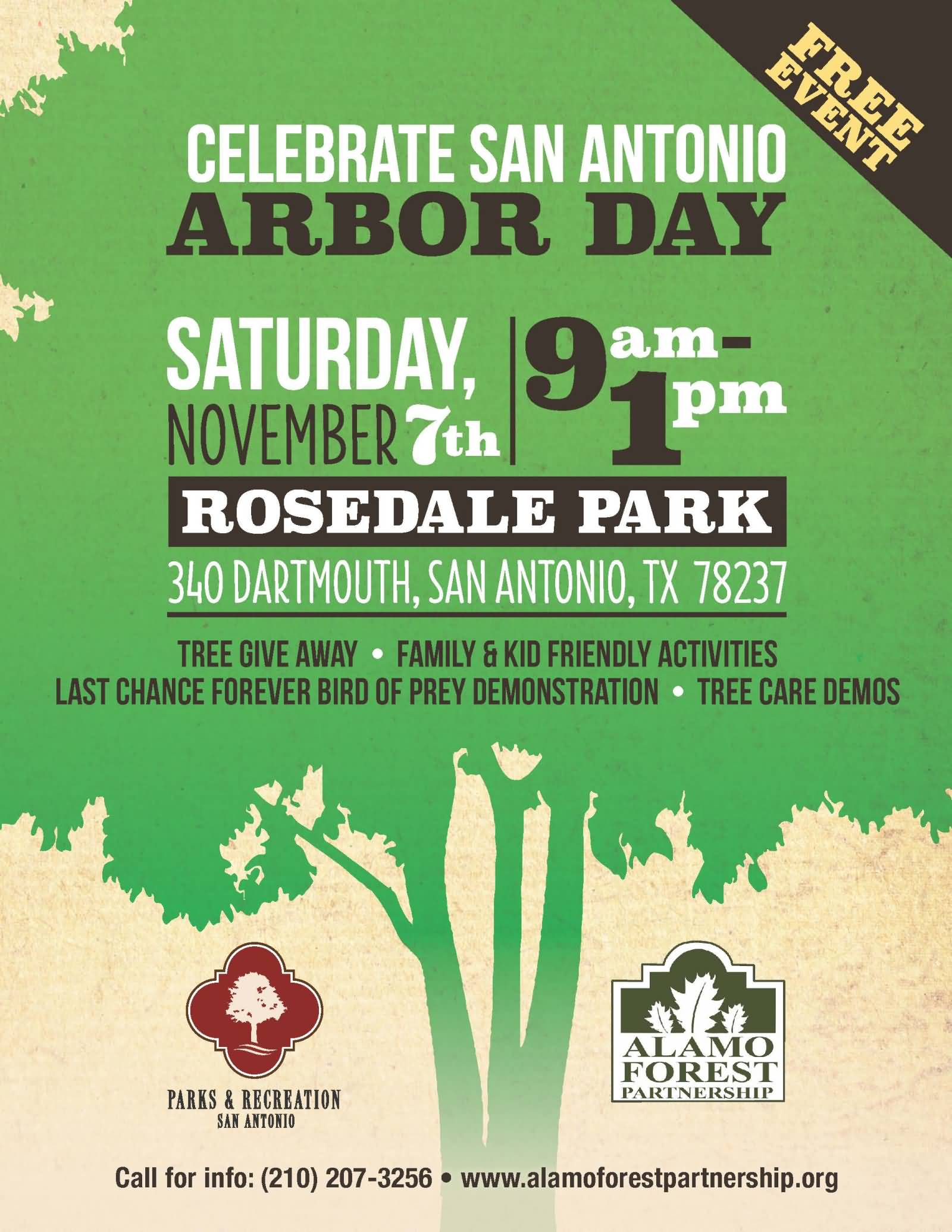 Celebrate San Antonio Arbor Day Poster