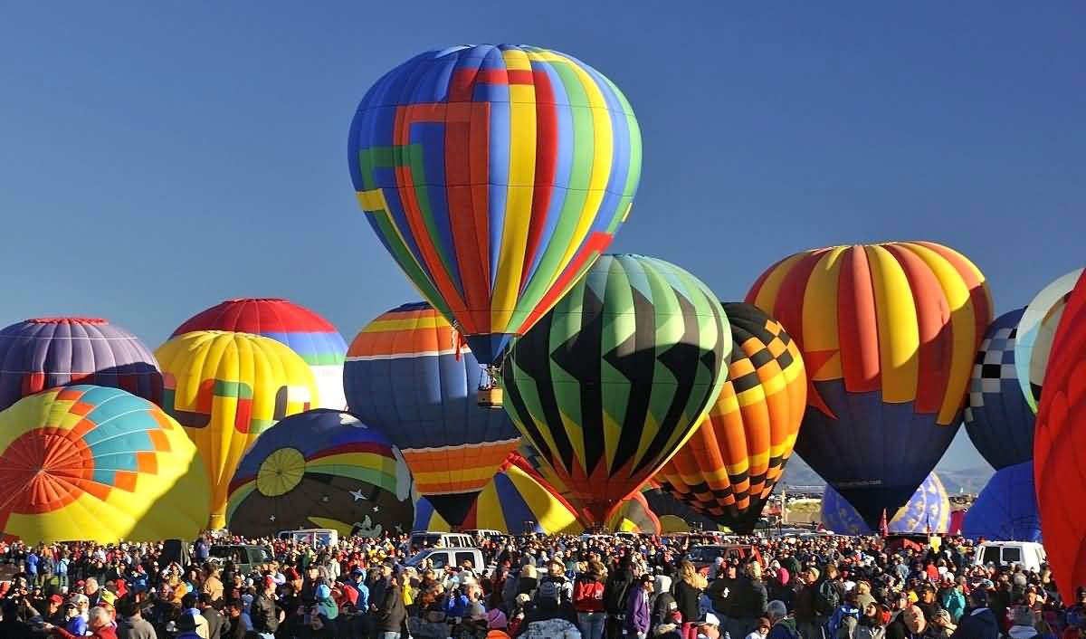 Colorful Balloons At The Albuquerque Balloon Festival