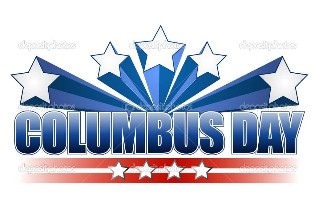 Columbus Day Stars Illustration