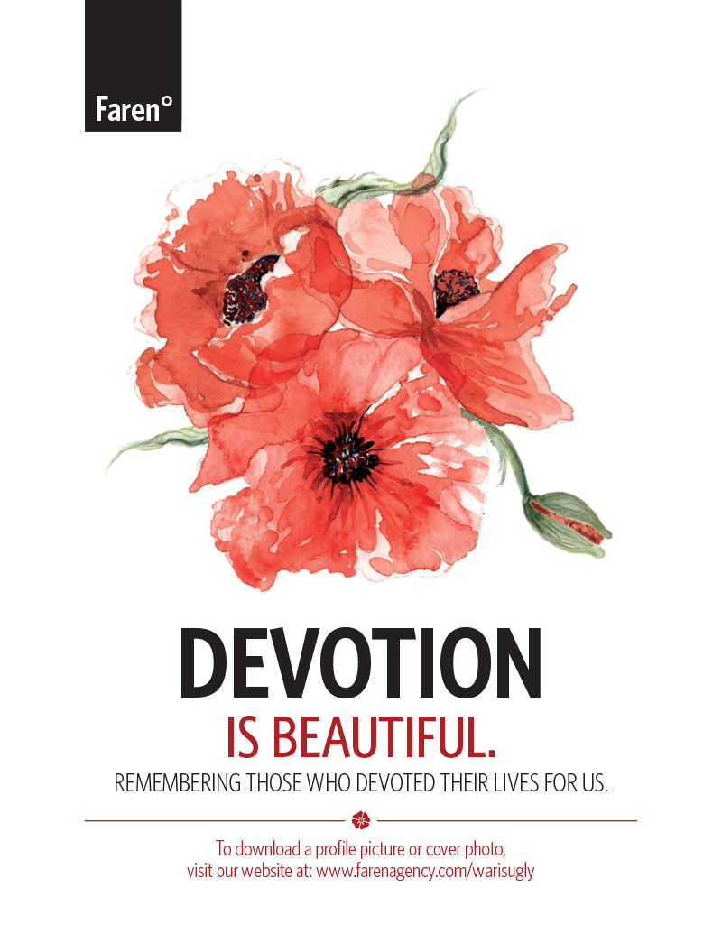 Devotion Is Beautiful Remembering Those Who Devoted Their Lives For Us Remembrance Day Card