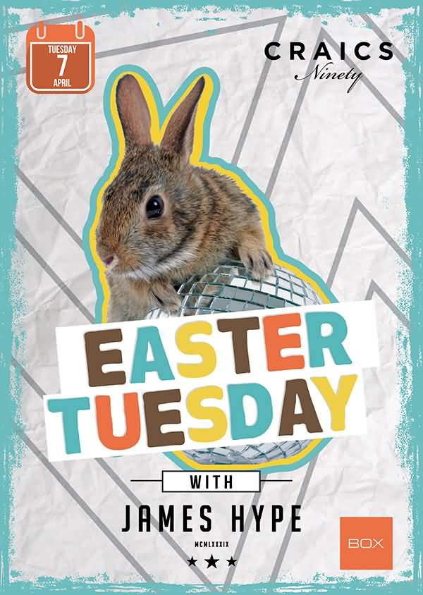 Easter Tuesday Bunny Poster