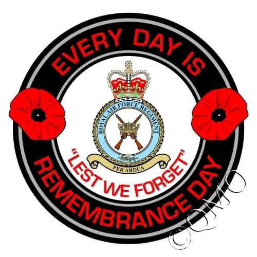 Every Day Is Remembrance Day Lest We Forget Logo