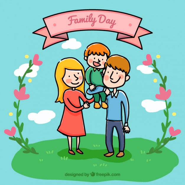 Family Day Beautiful Greeting Card