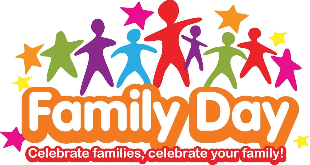 Family Day Celebrate Families, Celebrate Your Family Colorful Illustration