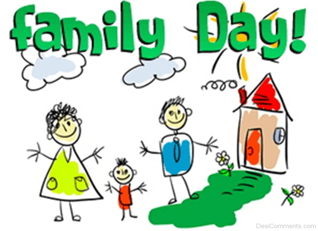 Family Day Colorful Clipart