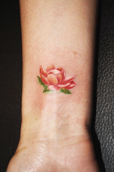 Fantastic Flower Wrist Tattoo