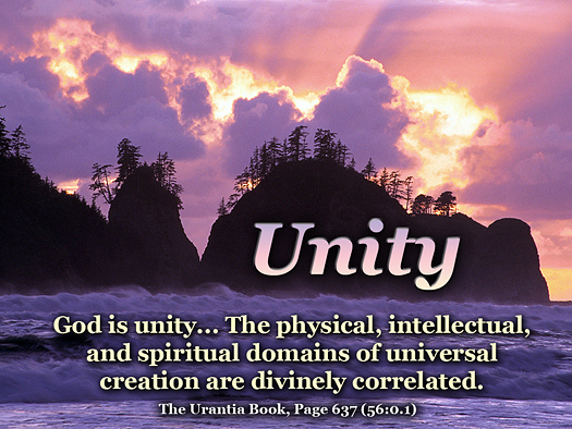 God is unity the physical intellectual and spiritual domains of universal creation are divinely correlated.