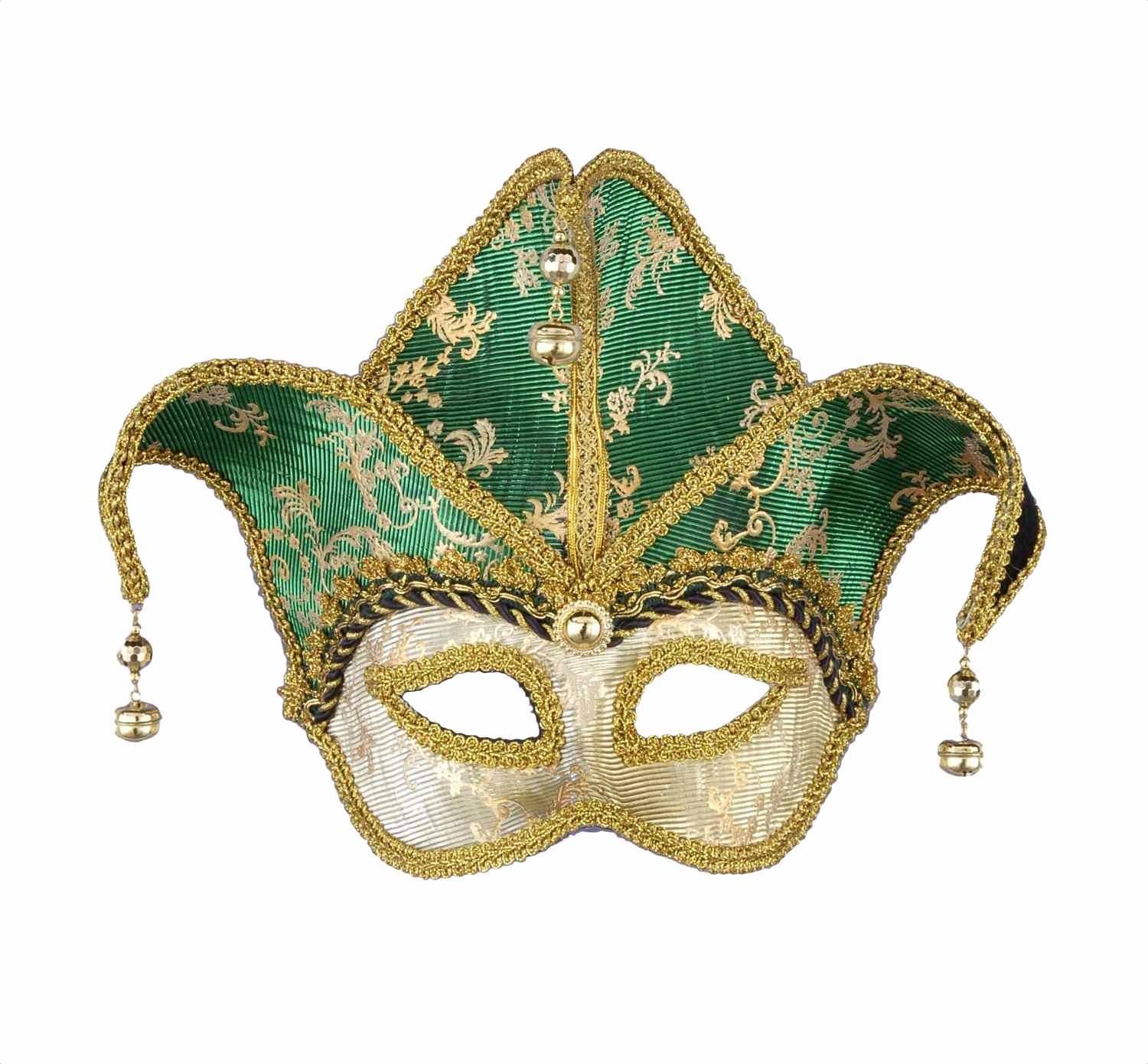 Green And Gold Mardi Gras Eye Mask