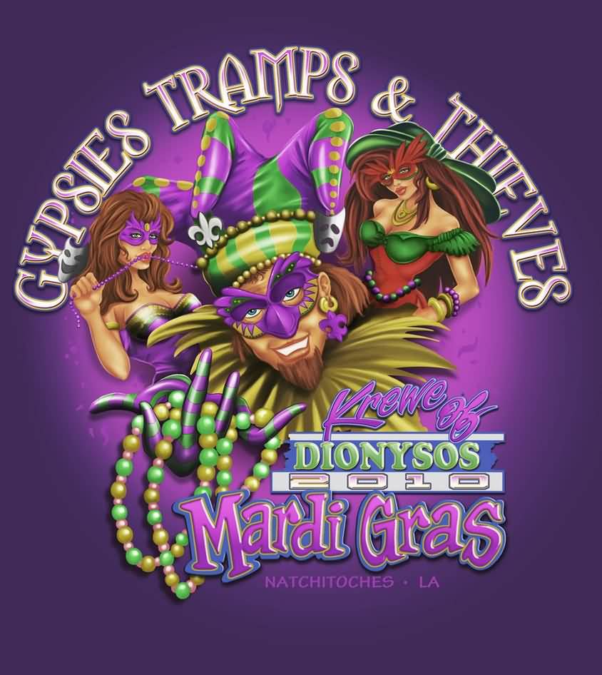 Gypsies Tramps & Thieves Mardi Gras Poster