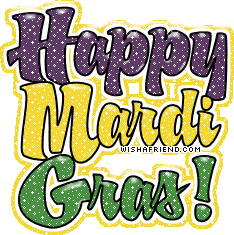 Happy Mardi Gras Glitter Picture