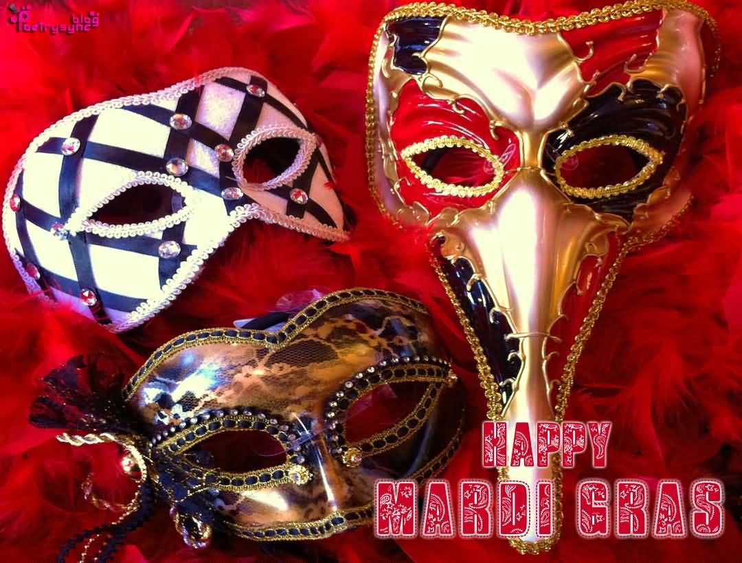 Happy Mardi Gras Masks