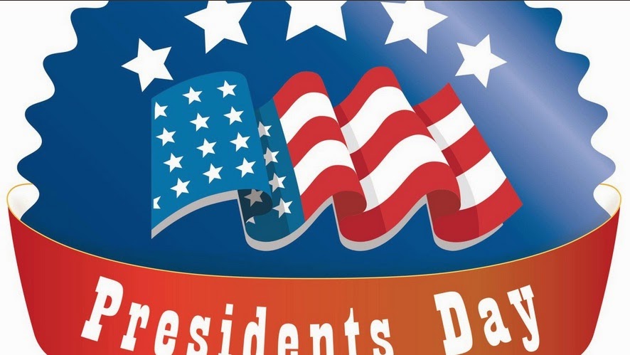 Happy Presidents Day 2017 American Waving Flag Illustration