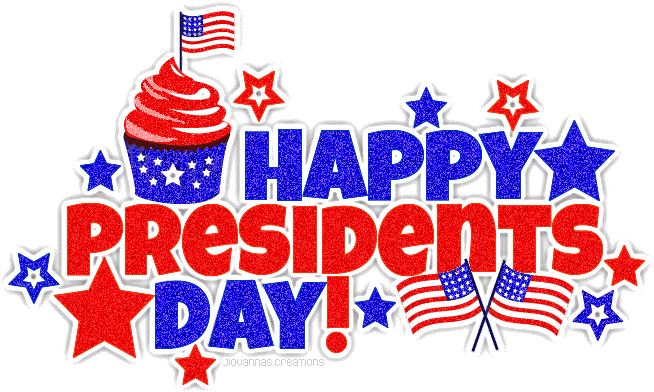Happy Presidents Day American Flag Color Sparkle Glitter