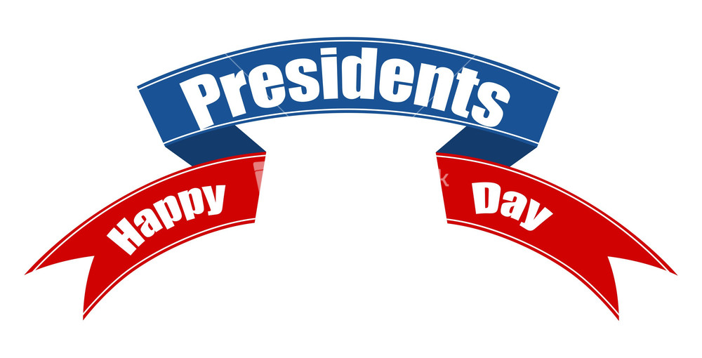 Happy Presidents Day Ribbon Banner