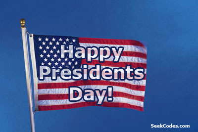 Happy Presidents Day Wishes With American Flag Picture