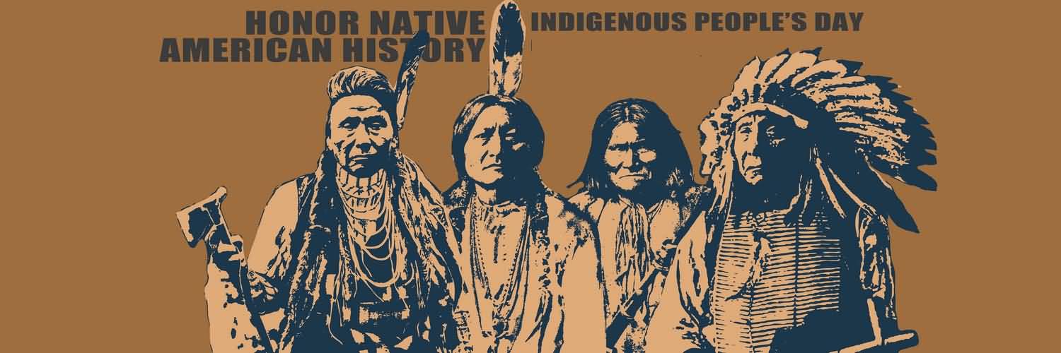 Honor Native American History Indigenous People's Day Facebook Cover Picture