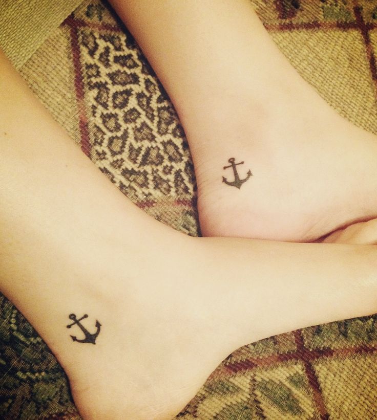 Inner Ankle Anchor Tattoos