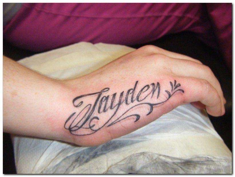 Jayden Tattoo On Side Hand