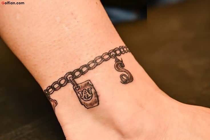 Latest Charm Bracelet Tattoo Idea