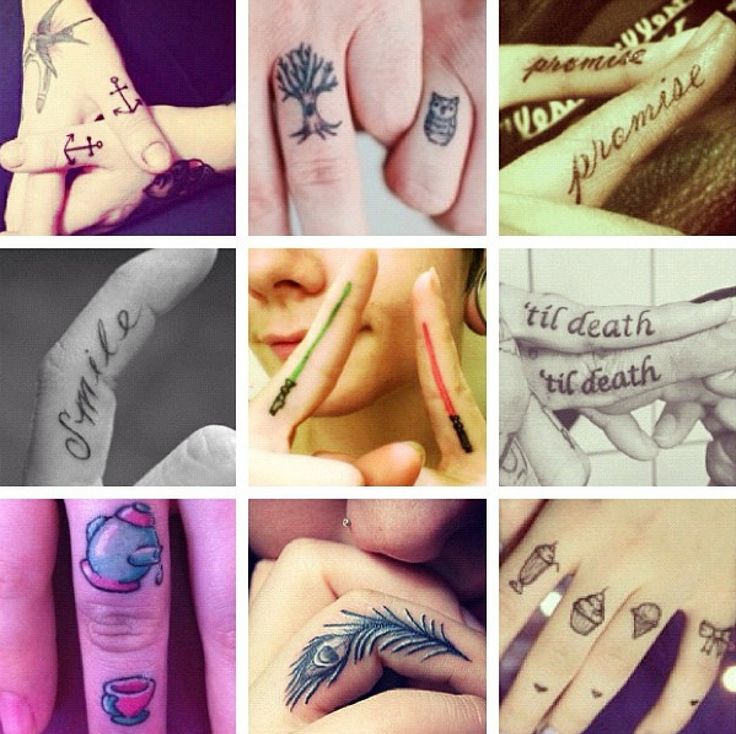 Latest Side Finger Tattoos