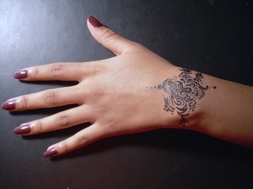Left Wrist Bracelet Tattoo For Girls