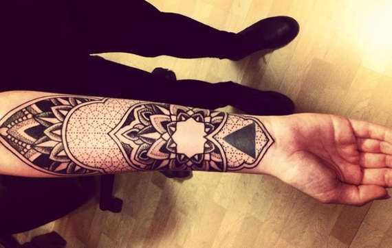 Mandala Wrist Tattoo For Men
