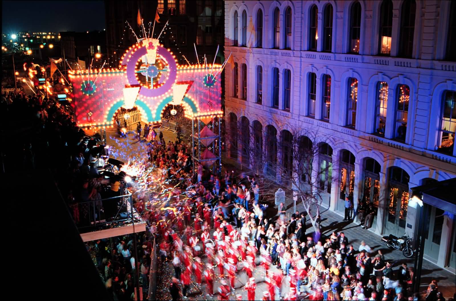 Mardi Gras Parade View In New Orleans