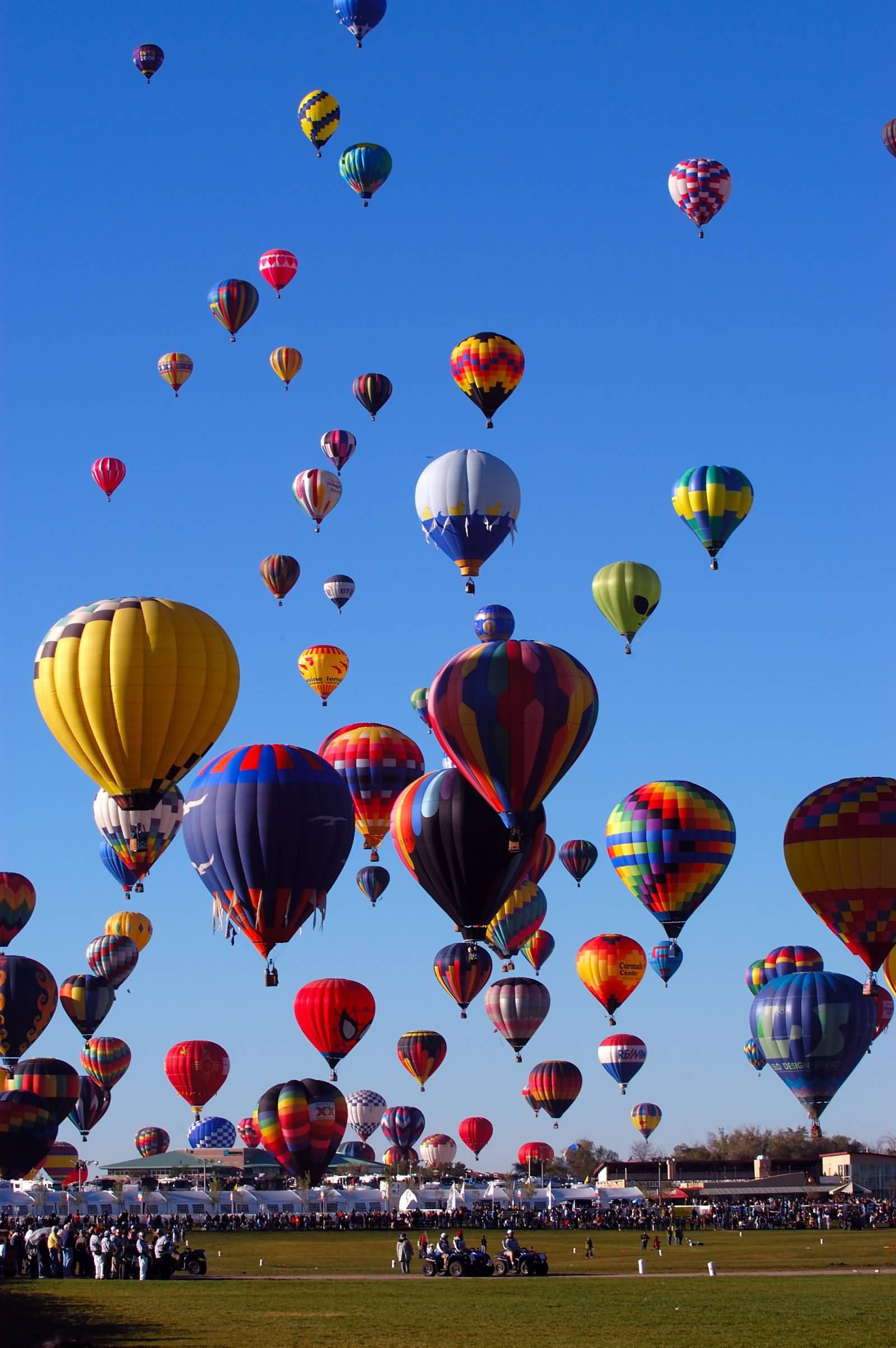 Mass Ascension During Albuquerque International Balloon Festival