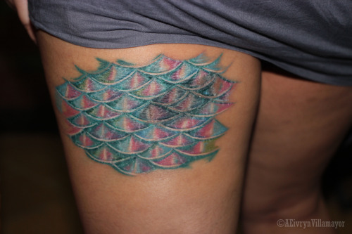 Mermaid Scale Tattoo For Women