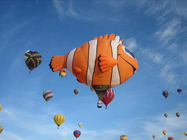 Nemo Fish Hot Air Balloon At Albuquerque Balloon Festival