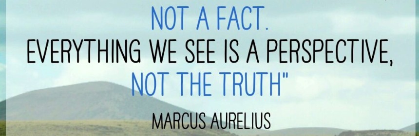 Not a fact. Everything we see is a perspective, not the truth. Marcus Aurelius
