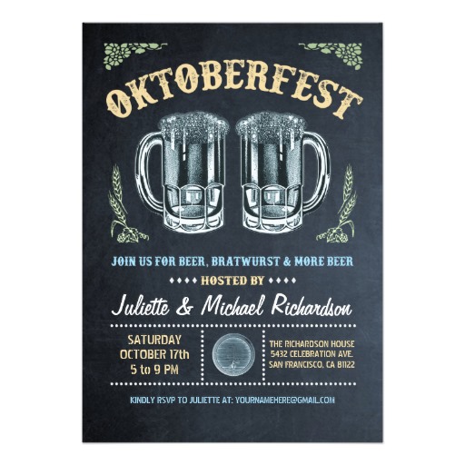 Oktoberfest Invitation Card