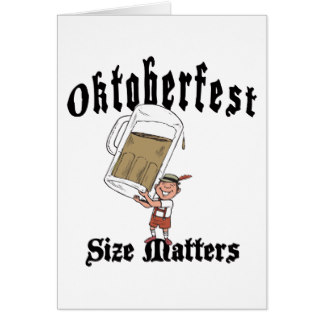 Oktoberfest Size Matters Card