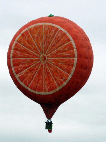 Orange Slice Air Balloon At Albuquerque Balloon Festival