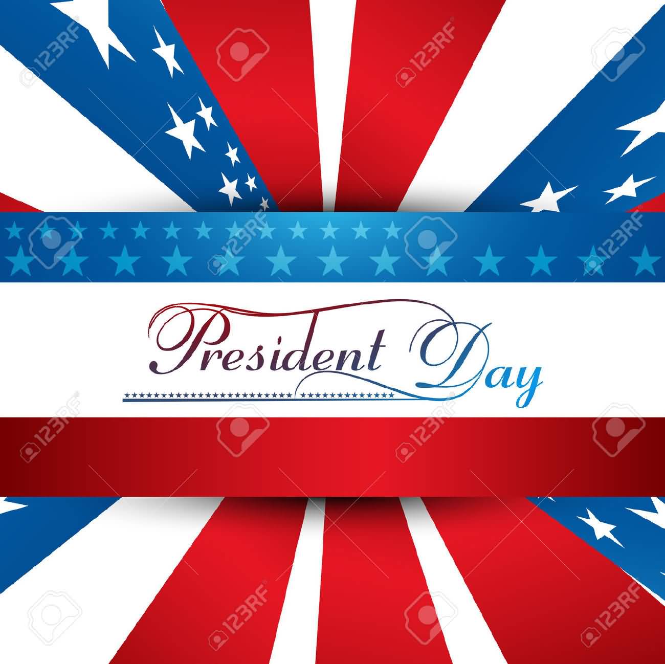 Presidents Day America Greeting Card