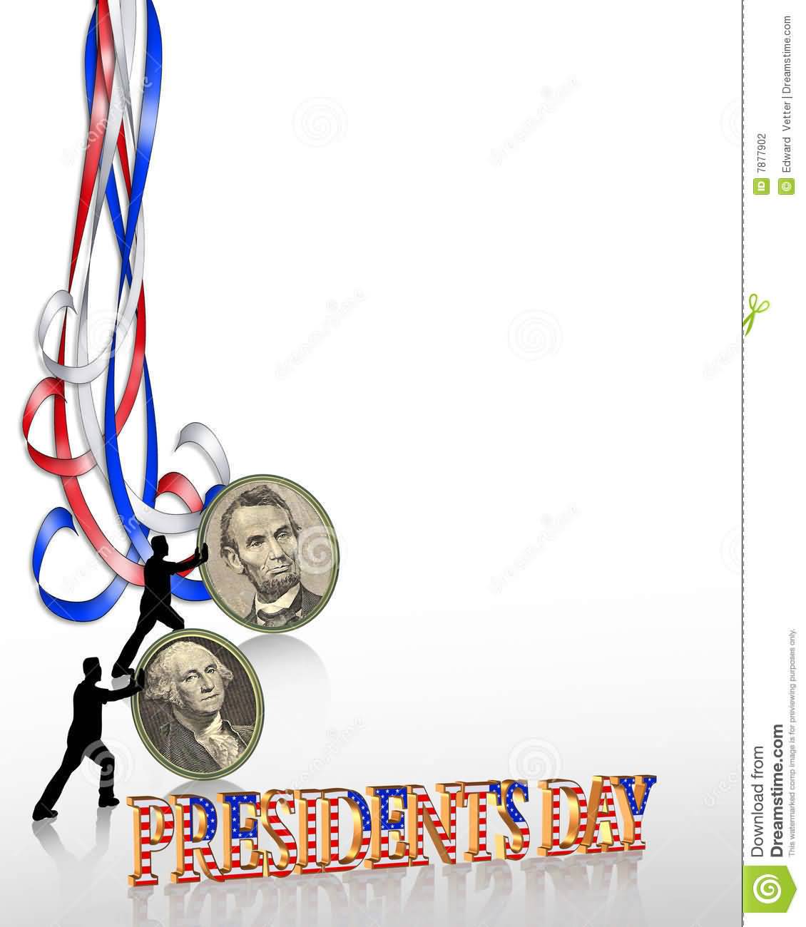 Presidents Day Greeting Illustration